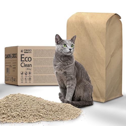 Croci Eco Clean Katzenstreu, klumpend, biologisch abbaubar... - Animalerie Amazon Allemagne à 50.06€